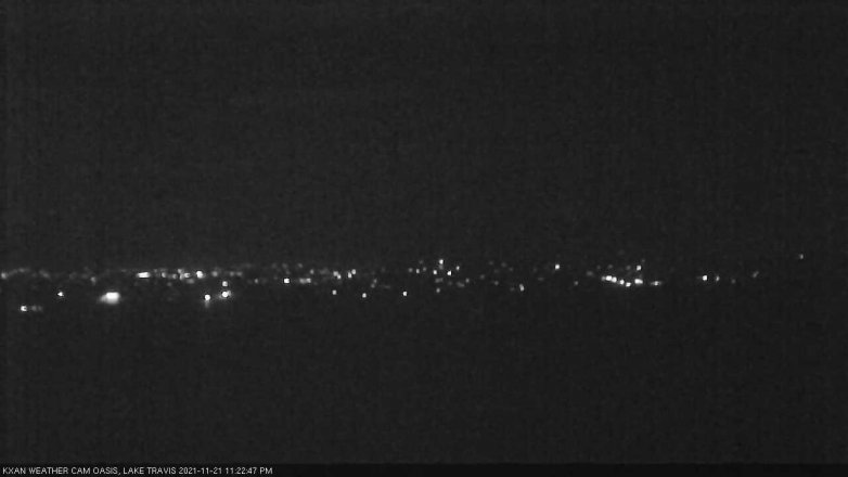 Lake Travis webcam, November 21, 2021 11:25 PM CT