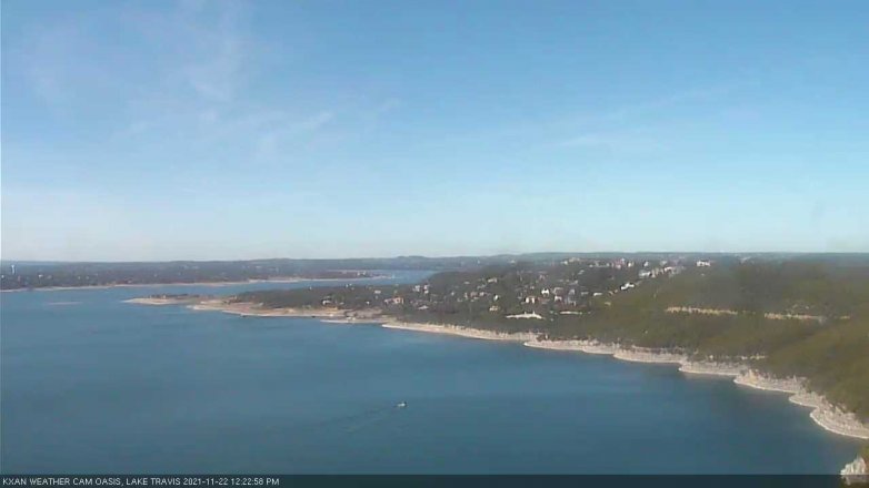 Lake Travis webcam, November 22, 2021 12:25 PM CT