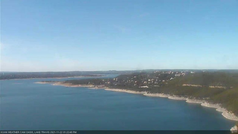Lake Travis webcam, November 22, 2021 1:25 PM CT