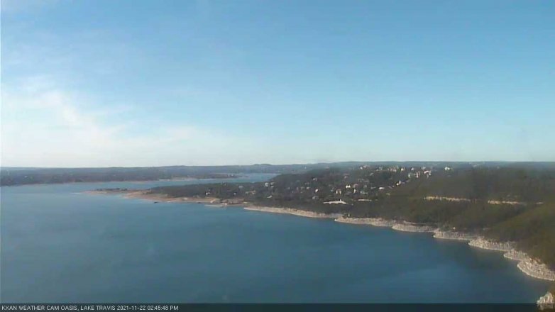 Lake Travis webcam, November 22, 2021 2:45 PM CT