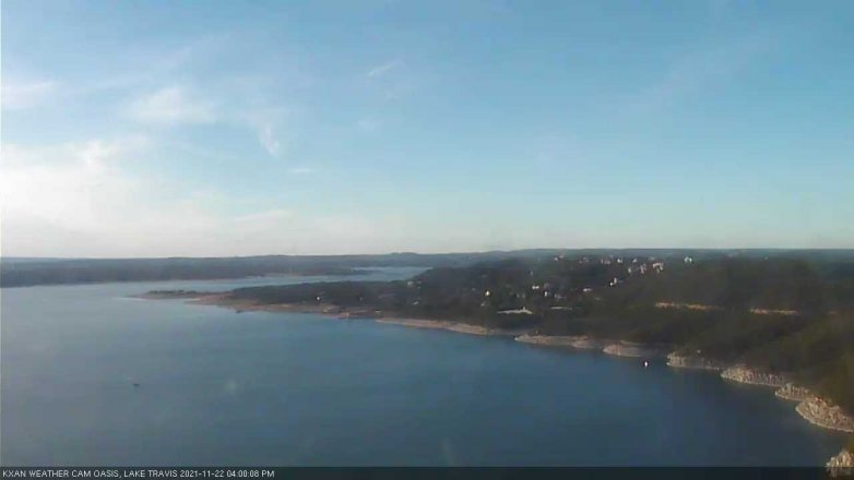 Lake Travis webcam, November 22, 2021 4:00 PM CT