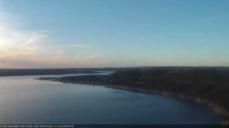 Lake Travis webcam, November 22, 2021 4:45 PM CT
