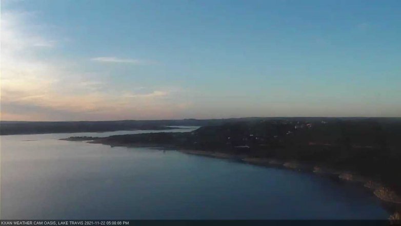 Lake Travis webcam, November 22, 2021 5:00 PM CT