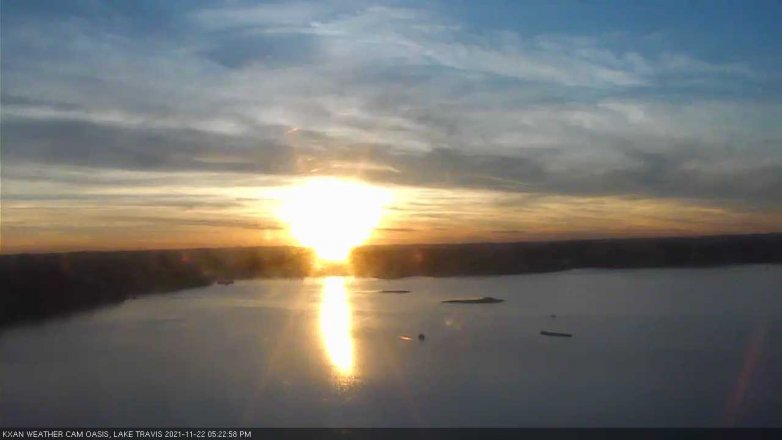 Lake Travis webcam, November 22, 2021 5:25 PM CT
