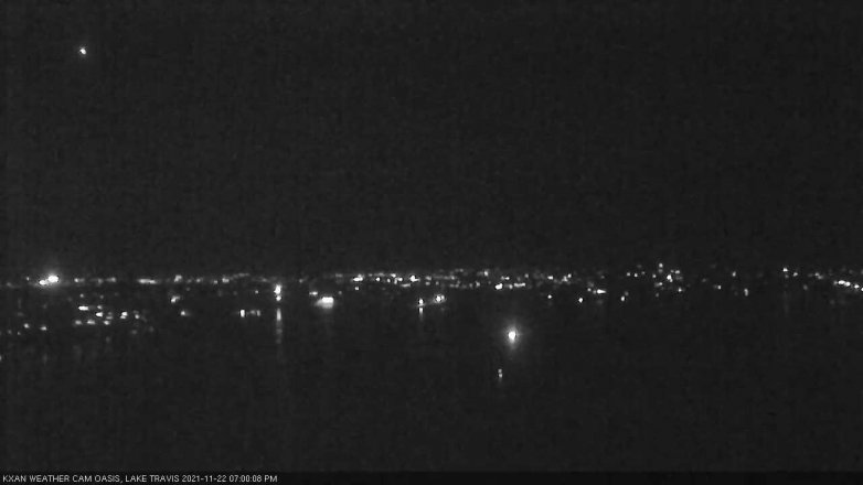Lake Travis webcam, November 22, 2021 7:00 PM CT
