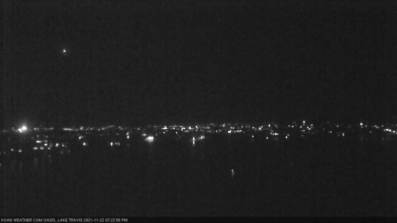 Lake Travis webcam, November 22, 2021 7:25 PM CT