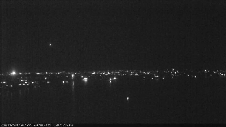 Lake Travis webcam, November 22, 2021 7:45 PM CT