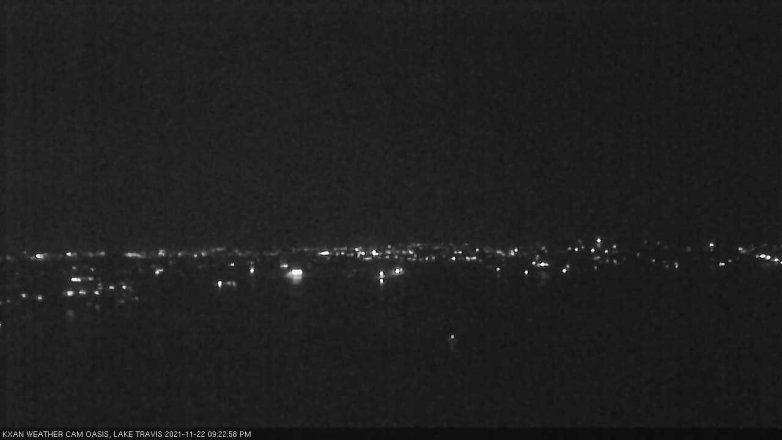 Lake Travis webcam, November 22, 2021 9:25 PM CT