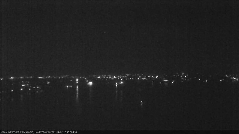 Lake Travis webcam, November 22, 2021 10:45 PM CT
