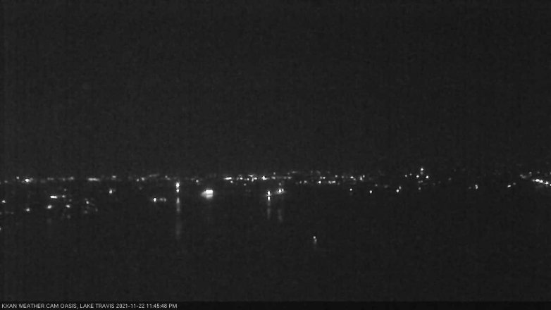 Lake Travis webcam, November 22, 2021 11:45 PM CT