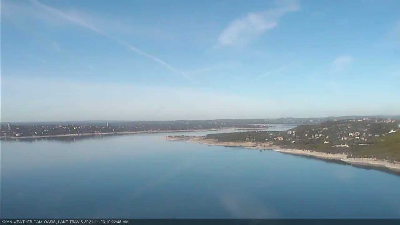Lake Travis webcam, November 23, 2021 10:25 AM CT