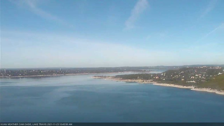 Lake Travis webcam, November 23, 2021 10:45 AM CT
