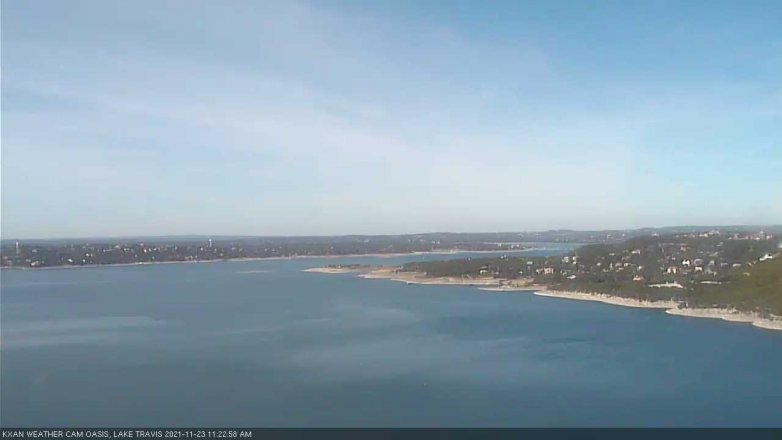 Lake Travis webcam, November 23, 2021 11:25 AM CT