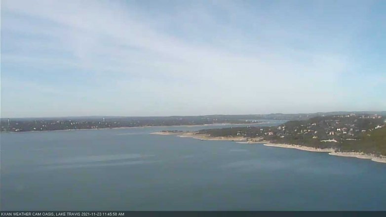 Lake Travis webcam, November 23, 2021 11:45 AM CT