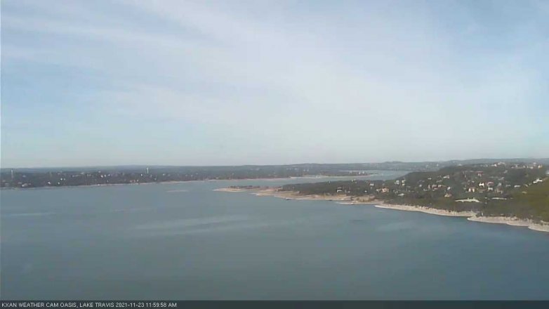 Lake Travis webcam, November 23, 2021 12:00 PM CT
