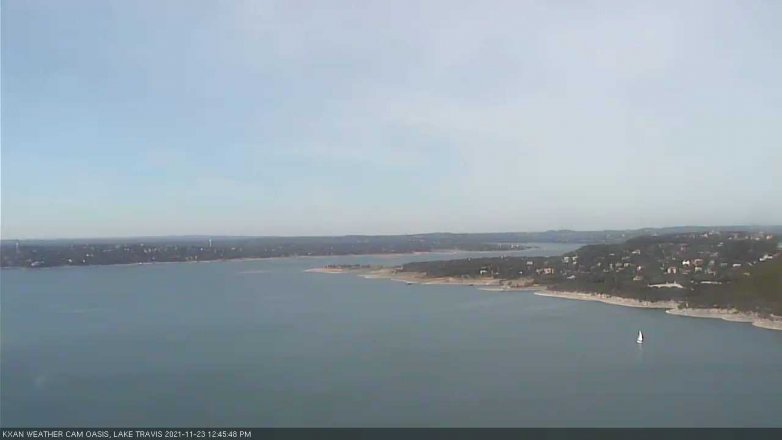 Lake Travis webcam, November 23, 2021 12:45 PM CT