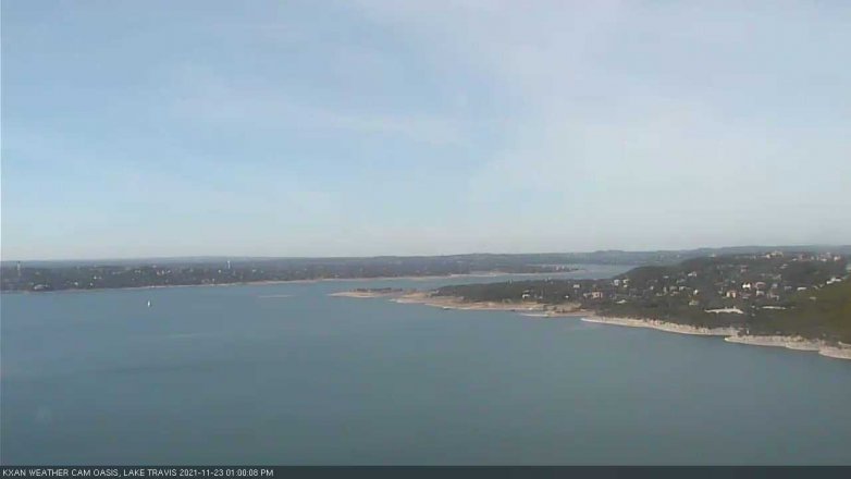 Lake Travis webcam, November 23, 2021 1:00 PM CT