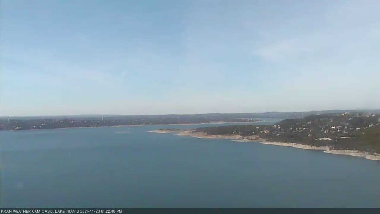 Lake Travis webcam, November 23, 2021 1:25 PM CT