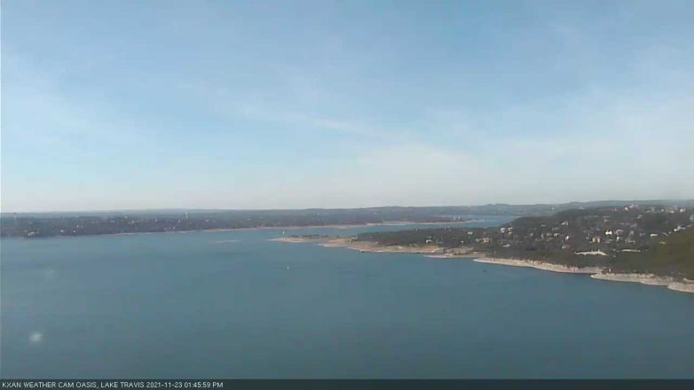 Lake Travis webcam, November 23, 2021 1:45 PM CT
