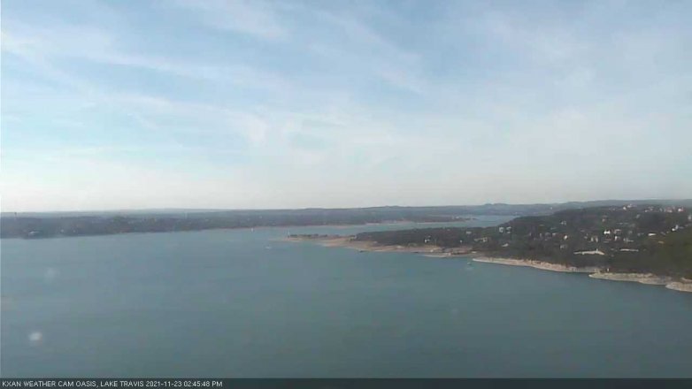 Lake Travis webcam, November 23, 2021 2:45 PM CT