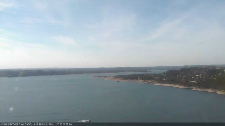 Lake Travis webcam, November 23, 2021 3:25 PM CT