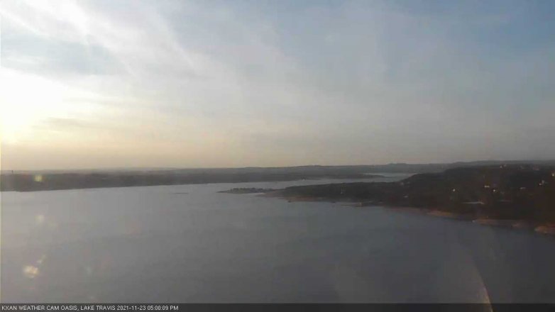Lake Travis webcam, November 23, 2021 5:00 PM CT