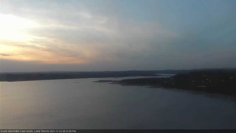Lake Travis webcam, November 23, 2021 5:25 PM CT