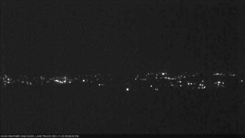 Lake Travis webcam, November 23, 2021 8:00 PM CT