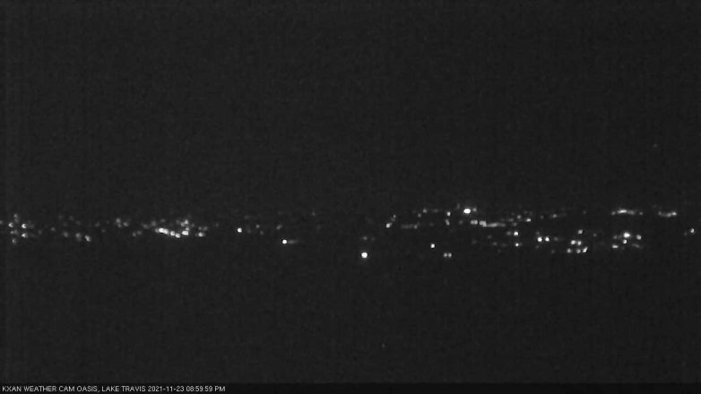 Lake Travis webcam, November 23, 2021 9:00 PM CT