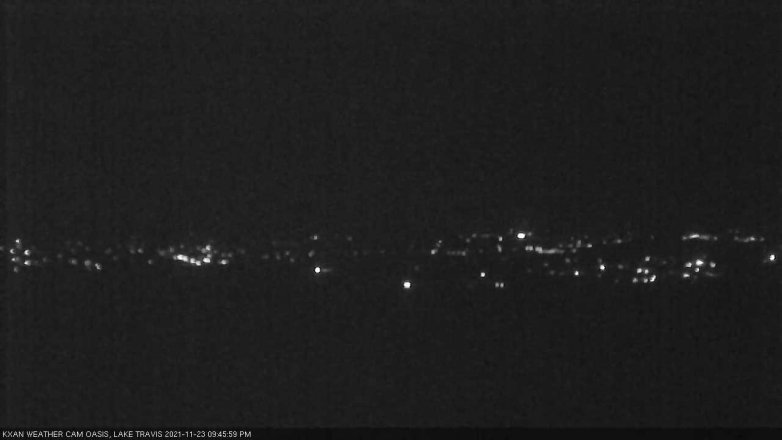 Lake Travis webcam, November 23, 2021 9:45 PM CT