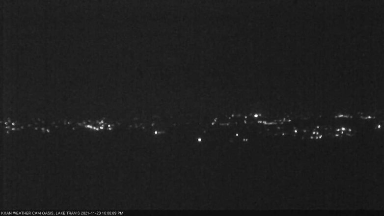 Lake Travis webcam, November 23, 2021 10:00 PM CT