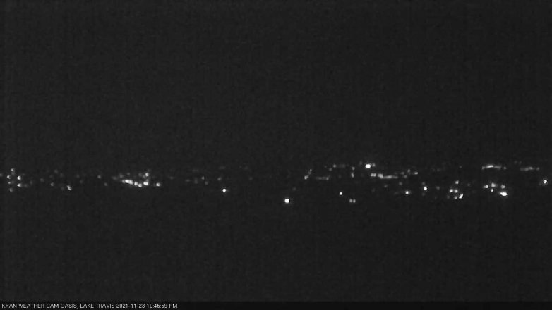 Lake Travis webcam, November 23, 2021 10:45 PM CT
