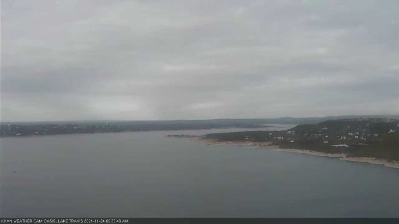 Lake Travis webcam, November 24, 2021 9:25 AM CT