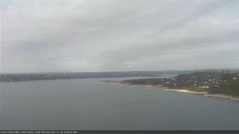 Lake Travis webcam, November 24, 2021 10:00 AM CT