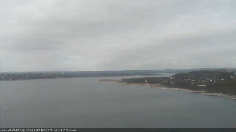 Lake Travis webcam, November 24, 2021 10:25 AM CT