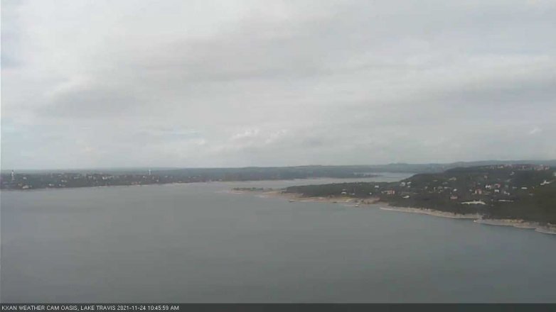 Lake Travis webcam, November 24, 2021 10:45 AM CT