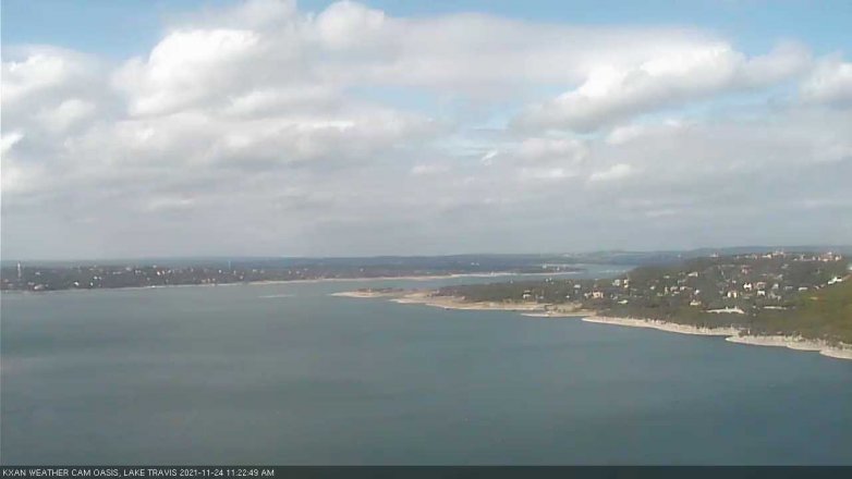Lake Travis webcam, November 24, 2021 11:25 AM CT