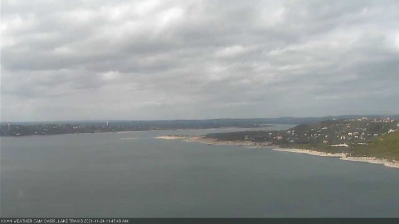 Lake Travis webcam, November 24, 2021 11:45 AM CT