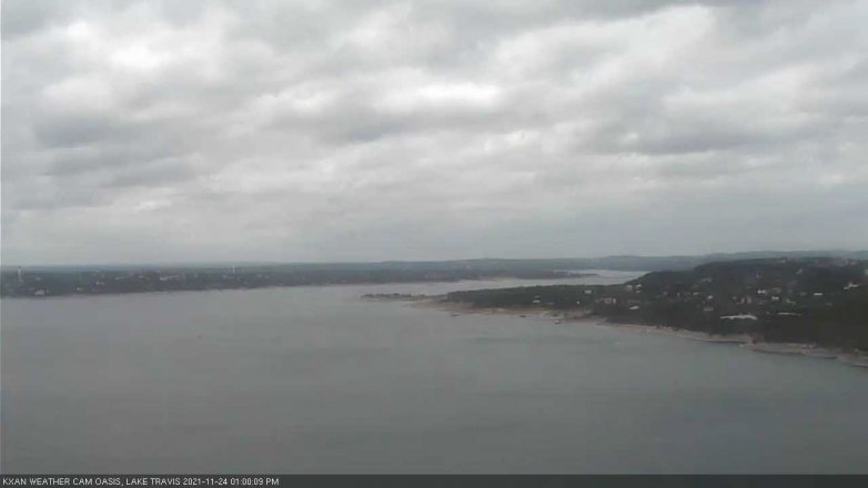Lake Travis webcam, November 24, 2021 1:00 PM CT