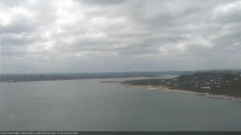Lake Travis webcam, November 24, 2021 1:25 PM CT