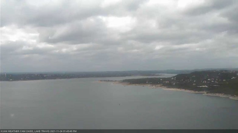 Lake Travis webcam, November 24, 2021 1:45 PM CT