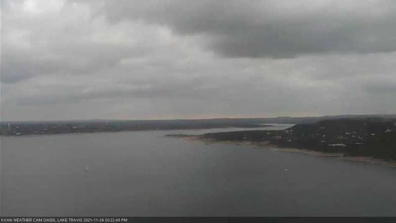 Lake Travis webcam, November 24, 2021 3:25 PM CT