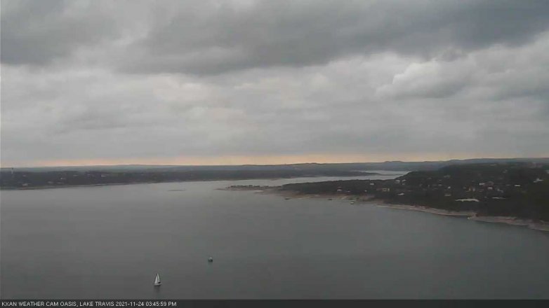 Lake Travis webcam, November 24, 2021 3:45 PM CT