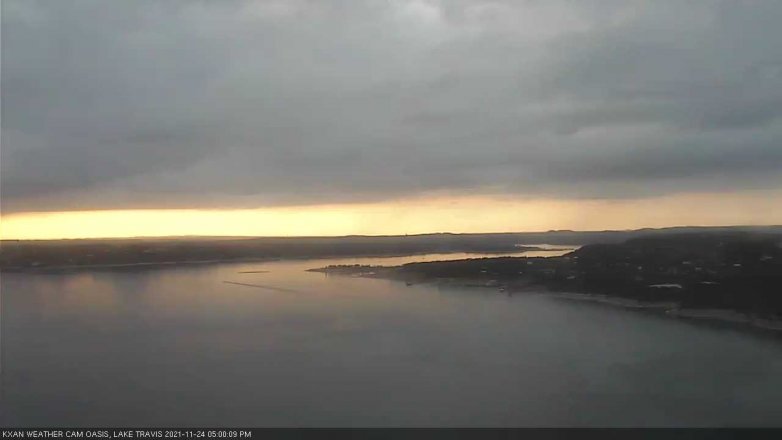 Lake Travis webcam, November 24, 2021 5:00 PM CT