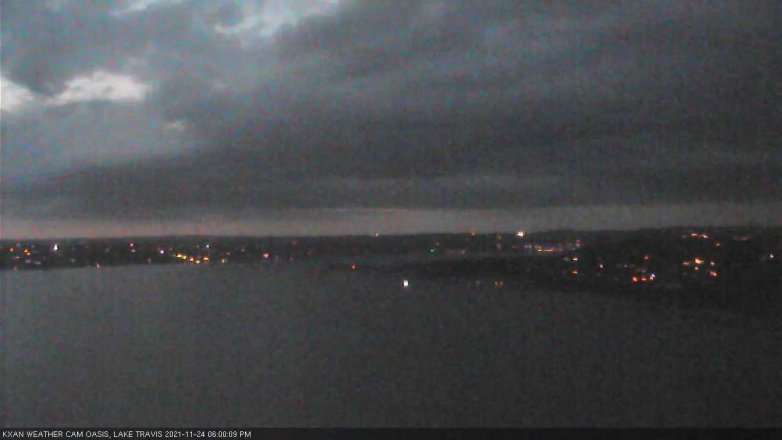 Lake Travis webcam, November 24, 2021 6:00 PM CT