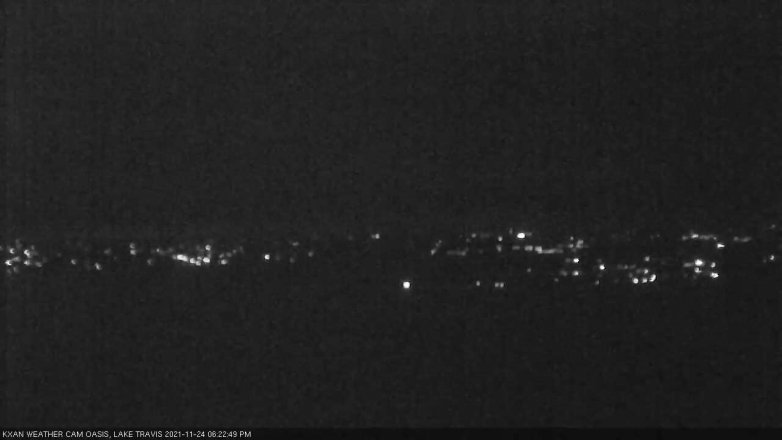 Lake Travis webcam, November 24, 2021 6:25 PM CT