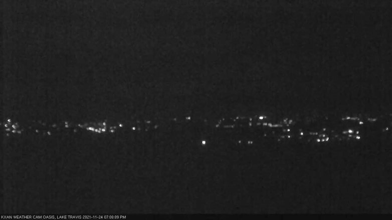 Lake Travis webcam, November 24, 2021 7:00 PM CT