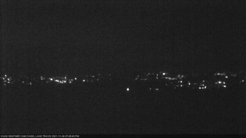 Lake Travis webcam, November 24, 2021 7:45 PM CT