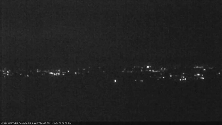 Lake Travis webcam, November 24, 2021 8:00 PM CT
