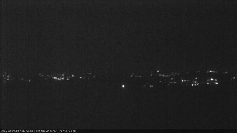 Lake Travis webcam, November 24, 2021 9:25 PM CT